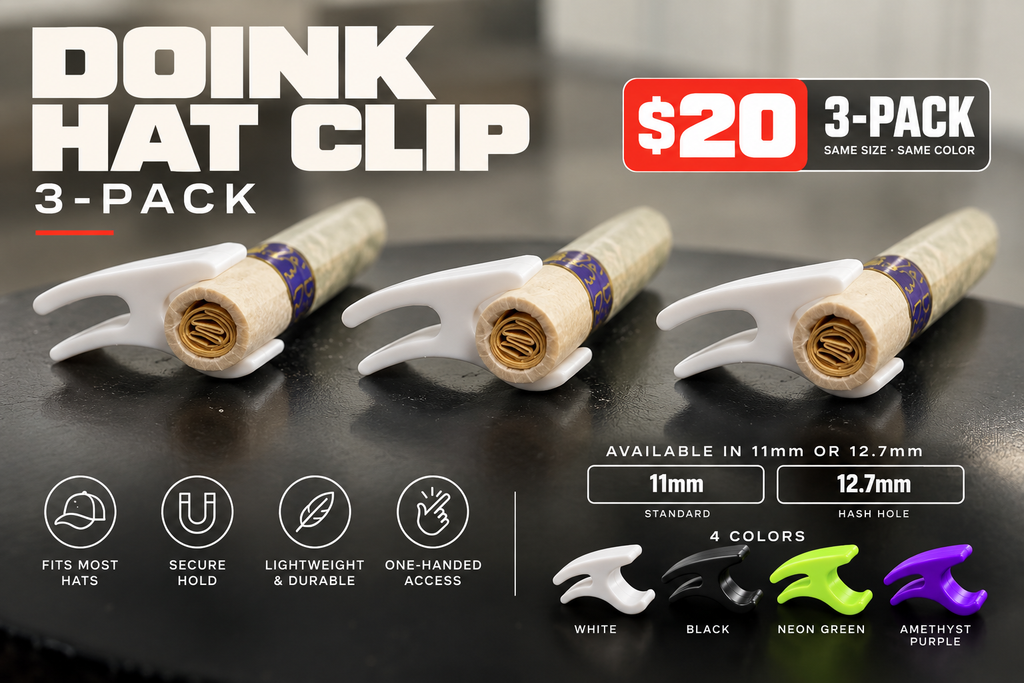 Doink Hat Clip 3-Pack — choose one size and one color