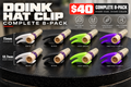 Doink Hat Clip Complete 8-Pack — four colors and two sizes